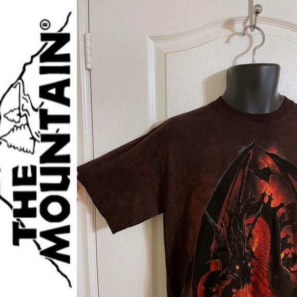 EUC The Mountain Fireball Dragon T-shirt, M - Picture 7 of 16